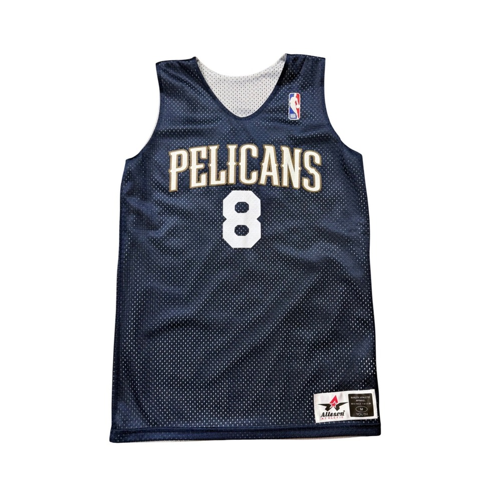 New Orleans Pelicans Youth Jersey M #8 Reversible NBA Basketball Alleson